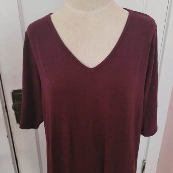 Torrid Womens Short Sleeve Knit Purple Dress - Size 1X - Picture 4 of 7